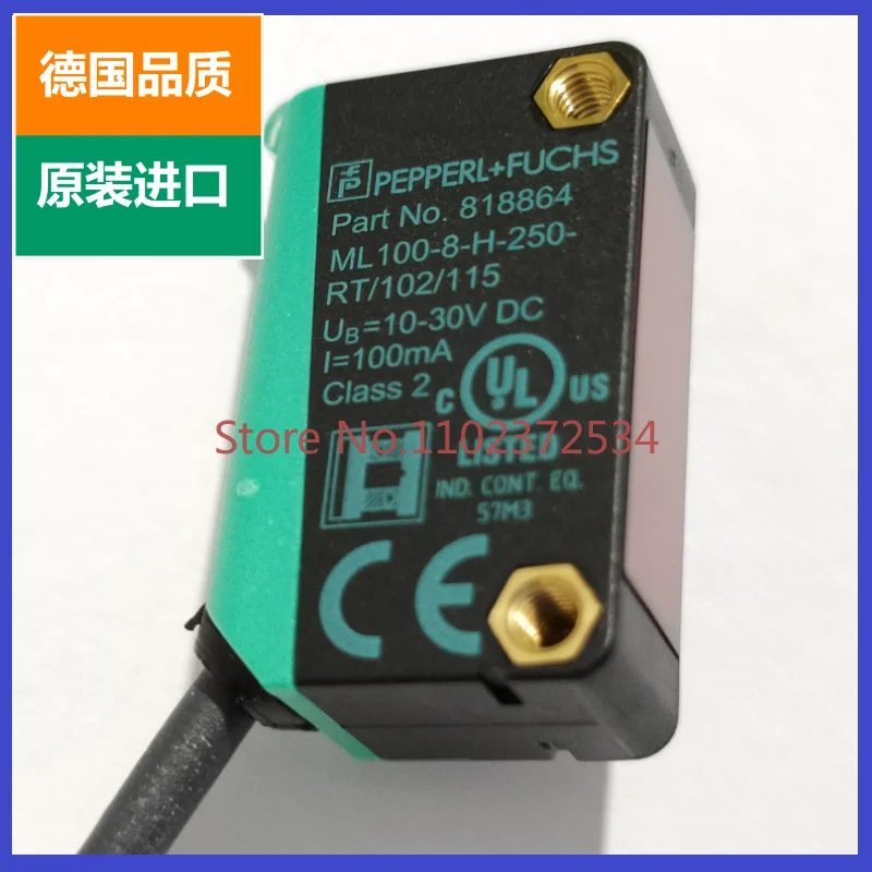 Pepperl+Fuchs photoelectric proximity switch ML100-8-H-250-RT/102/115 H-350H-100NPN switch
Pepperl+Fuchs photoelectric proximity switch ML100-8-H-250-RT/102/115 H-350H-100NPN switch