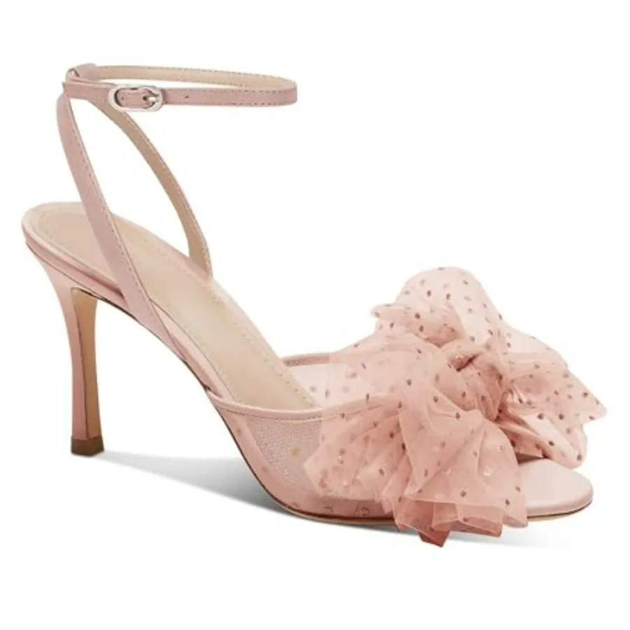 Womens Bow Tie Heels Sandals Slingback Peep Toe Wedding Heels Mesh High Stiletto Heel Summer Cute Wedding Bridal Shoes
Womens Bow Tie Heels Sandals Slingback Peep Toe Wedding Heels Mesh High Stiletto Heel Summer Cute Wedding Bridal Shoes