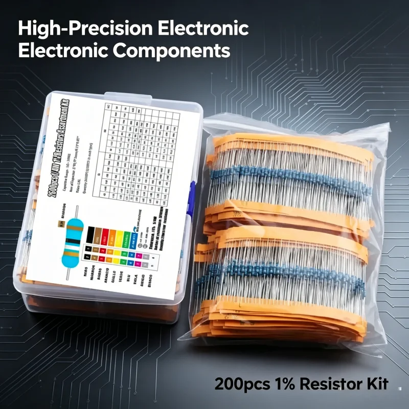 2600PCS 1/4W 0.25W Metal Film Resistor Assortment Kit 130 Kinds Full Range Resistance Precision Resistor Set For Electronic DIY
2600PCS 1/4W 0.25W Metal Film Resistor Assortment Kit 130 Kinds Full Range Resistance Precision Resistor Set For Electronic DIY