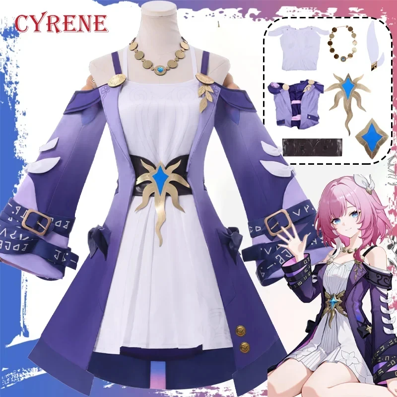 Костюм для косплея ABC123CosplayGame Honkai Star Rail Cyrene, парик, ожерелье, аксессуары, реквизит для ролевых игр, униформа Hal3'd,5;h.9/
Костюм для косплея ABC123CosplayGame Honkai Star Rail Cyrene, парик, ожерелье, аксессуары, реквизит для ролевых игр, униформа Hal3'd,5;h.9/