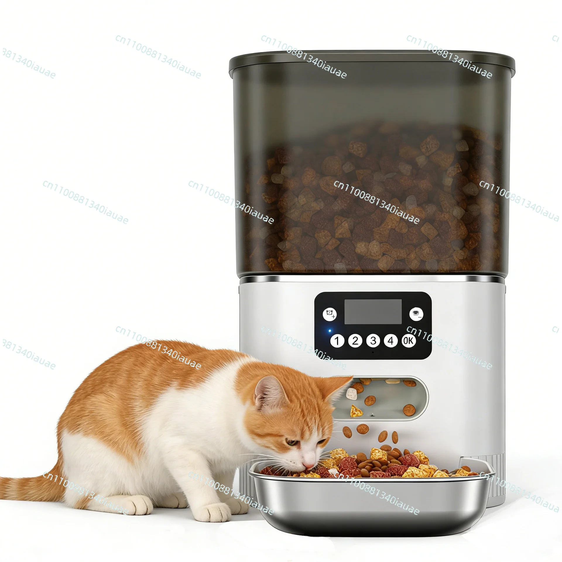 Button Version Feeder Feeder Cat Food Meal Dispenser 4L Large Capacity
Button Version Feeder Feeder Cat Food Meal Dispenser 4L Large Capacity