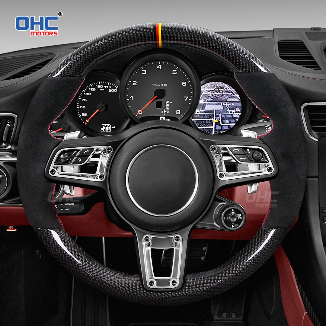 OHC Carbon Fiber Steering Wheel For Porsche 718 911 918 Panamera 2017~2020/Macan 2014~2020/Cayenne 2015~2020/Cayman 2016
OHC Carbon Fiber Steering Wheel For Porsche 718 911 918 Panamera 2017~2020/Macan 2014~2020/Cayenne 2015~2020/Cayman 2016