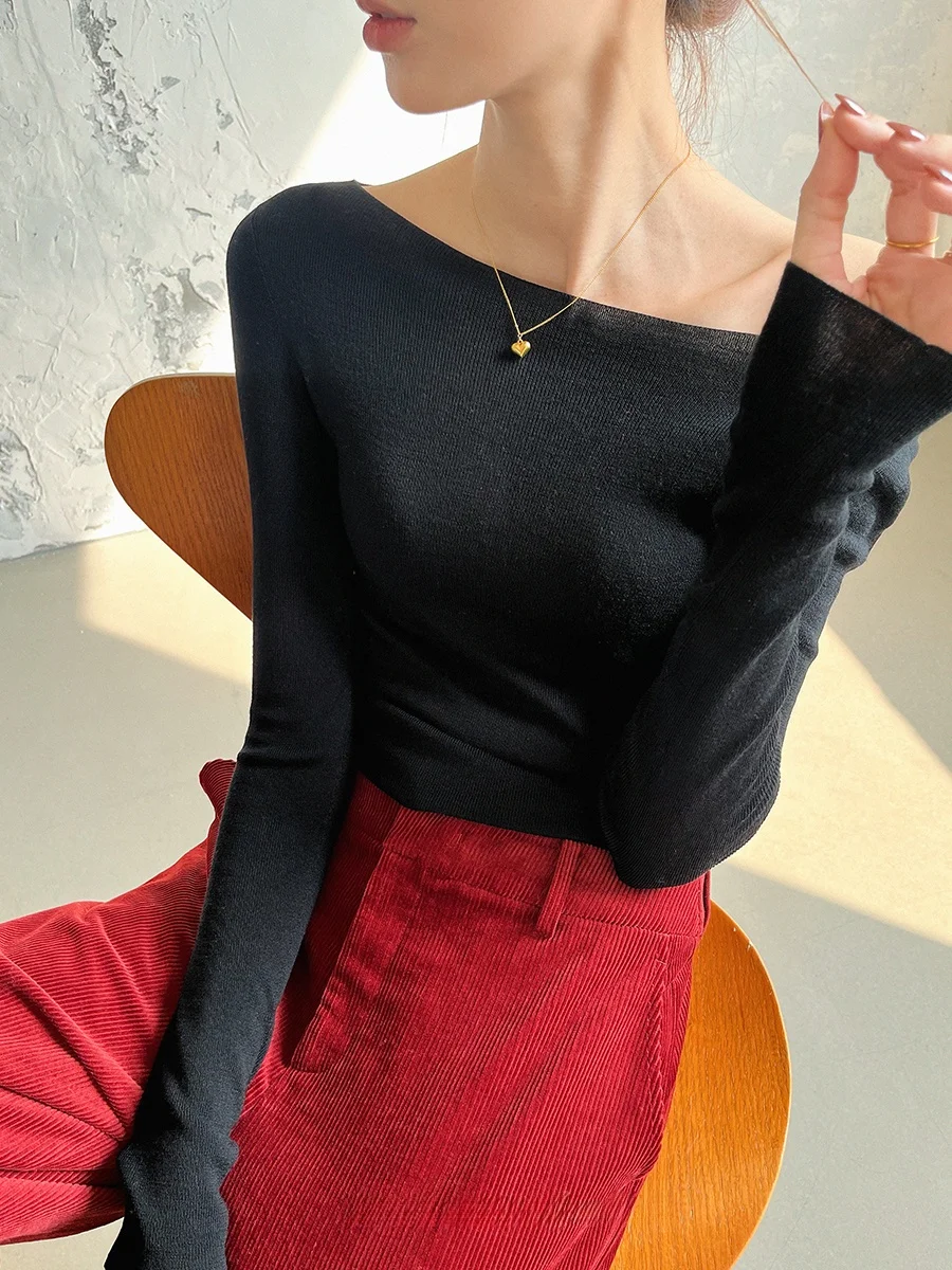 Женский комфортный шерстяной вязаный свитер JANE с асимметричным плечом, облегающий, с круглым вырезом, цельный, модный, для повседневной носки
Женский комфортный шерстяной вязаный свитер JANE с асимметричным плечом, облегающий, с круглым вырезом, цельный, модный, для повседневной носки