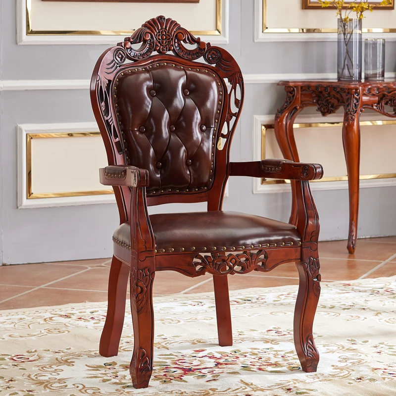 Old American Solid Wood Dining Chair Hotel Armrest Mahjong Coffee Retro Book Table Chair European Home Restaurant Chair
Old American Solid Wood Dining Chair Hotel Armrest Mahjong Coffee Retro Book Table Chair European Home Restaurant Chair