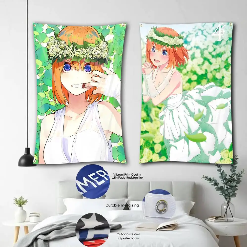 Green Angel Yotsuba Nakano Flag Tapestry Banner for Bedroom Living Room Outdoor Camping Custom Supported
Green Angel Yotsuba Nakano Flag Tapestry Banner for Bedroom Living Room Outdoor Camping Custom Supported