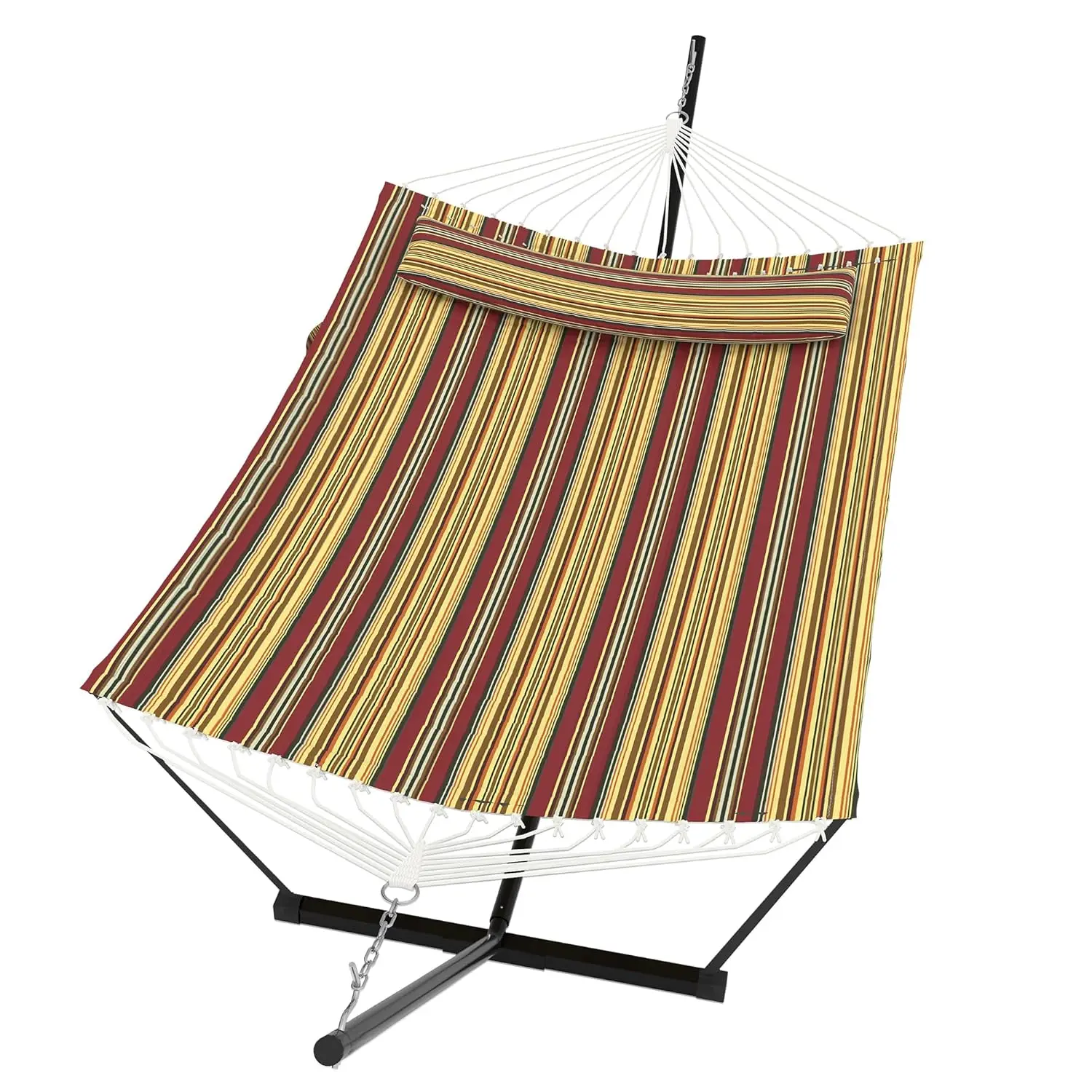 2 Person Double Hammock with Stand & Pillow 450LBS Heavy Duty Outdoor Balance Rope for Patio Backyard Poolside, Customized
2 Person Double Hammock with Stand & Pillow 450LBS Heavy Duty Outdoor Balance Rope for Patio Backyard Poolside, Customized