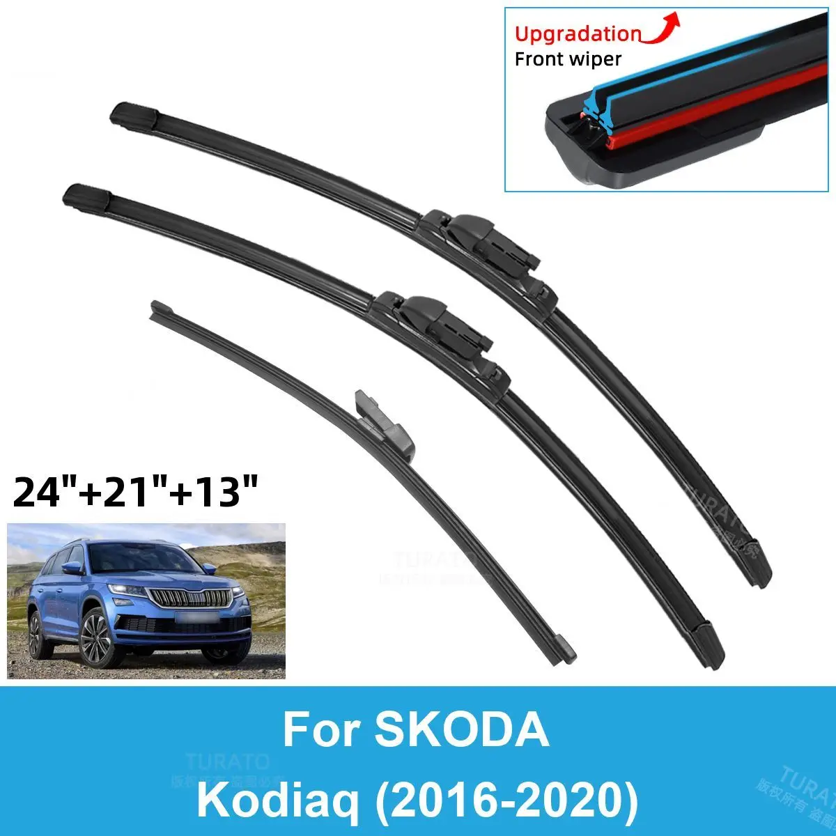 3PCS Car Wiper Blades for 2016-2020 SKODA Kodiaq Rear Windshield Wipers Double Rubber Car Accessories 2016 2017 2018 2019 2020
3PCS Car Wiper Blades for 2016-2020 SKODA Kodiaq Rear Windshield Wipers Double Rubber Car Accessories 2016 2017 2018 2019 2020