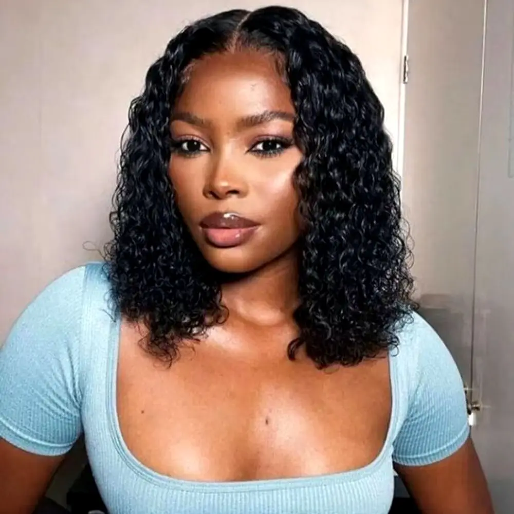Short Bob Frontal Wigs Deep Water Wave 13X6 Hd Lace Frontal Human Hair Wig Curly Lace Front Wig 100% Brazilian For Women Choice
Short Bob Frontal Wigs Deep Water Wave 13X6 Hd Lace Frontal Human Hair Wig Curly Lace Front Wig 100% Brazilian For Women Choice