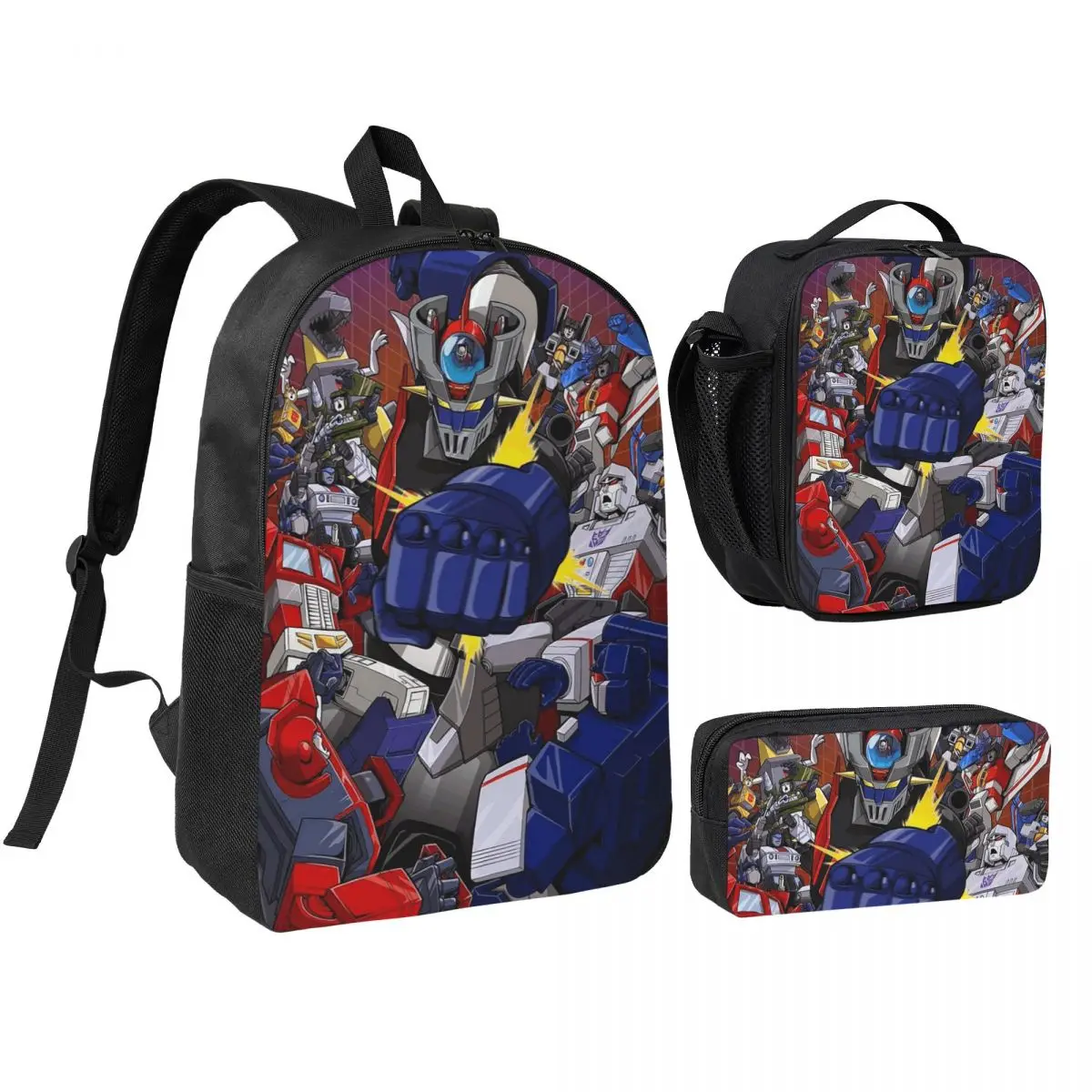 Mazinger Z Mad Robot Grendizer Anime Manga Backpack Student BookBag School Bag Shoulder Bags 3ps Insulated Lunch Bag Pencil Case
Mazinger Z Mad Robot Grendizer Anime Manga Backpack Student BookBag School Bag Shoulder Bags 3ps Insulated Lunch Bag Pencil Case