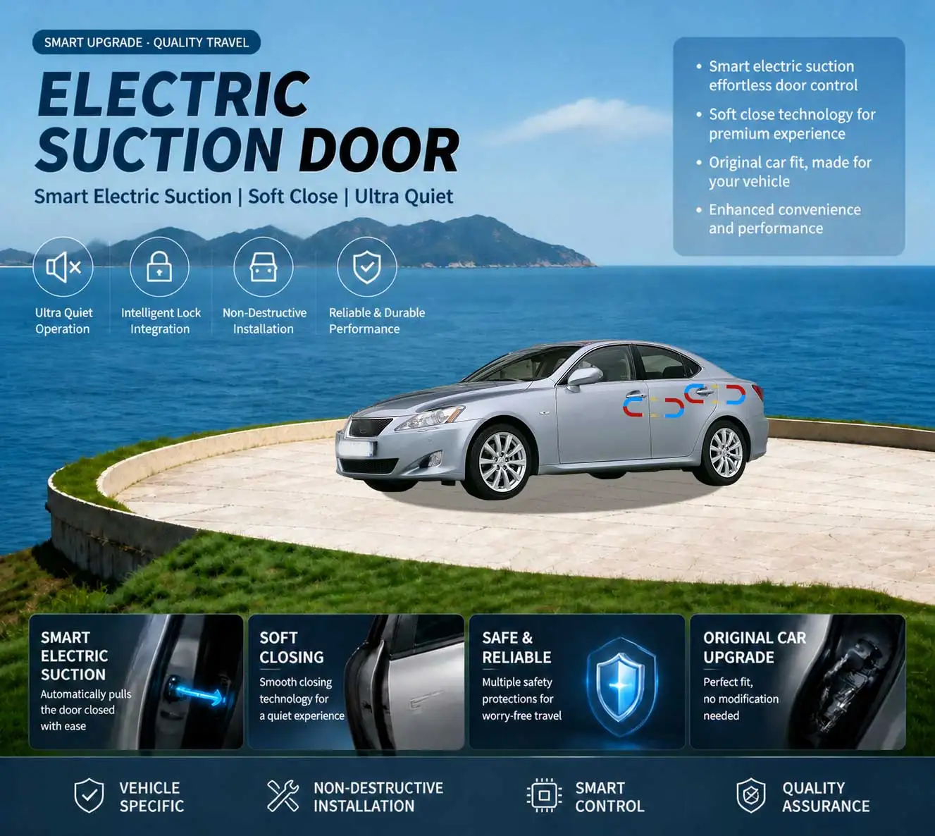 Car Specific Car Modification Auto Suction Soft Close Door Modification Parts & Accessories For Lexus IS 2nd Gen XE20 2006-2013
Car Specific Car Modification Auto Suction Soft Close Door Modification Parts & Accessories For Lexus IS 2nd Gen XE20 2006-2013