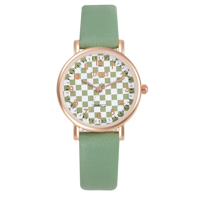 Designed Grid Dial Watch For Women Elegant Leather Ladies Wristwatch Fashion Dress Quartz Woman's Watches Gift Clock reloj mujer
Designed Grid Dial Watch For Women Elegant Leather Ladies Wristwatch Fashion Dress Quartz Woman's Watches Gift Clock reloj mujer