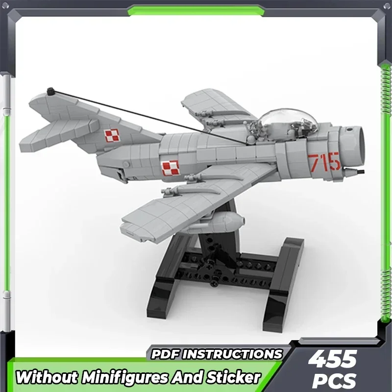 Moc Building Bricks Military Weapon Model MiG-15 Fighter Technology Modular Blocks Gifts Toys For Children DIY Sets Assembly
Moc Building Bricks Military Weapon Model MiG-15 Fighter Technology Modular Blocks Gifts Toys For Children DIY Sets Assembly