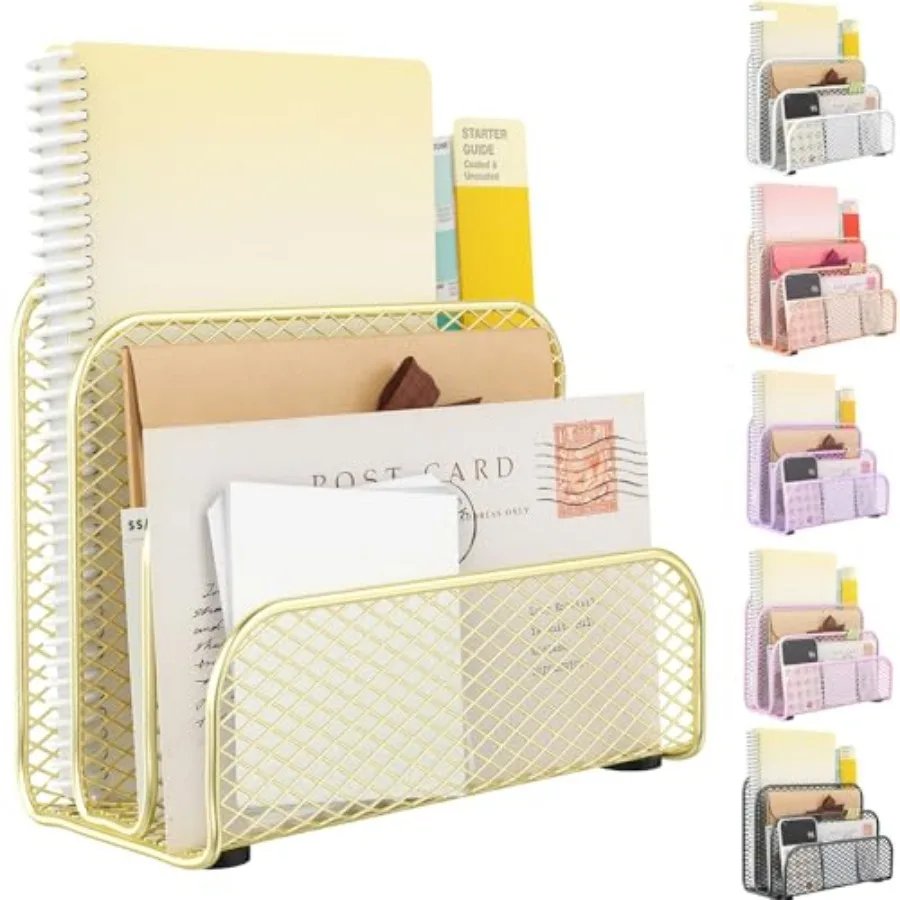 Mail Organizer Countertop, Metal File Holder with 3-Slot, Desk Accessories for Office
Mail Organizer Countertop, Metal File Holder with 3-Slot, Desk Accessories for Office