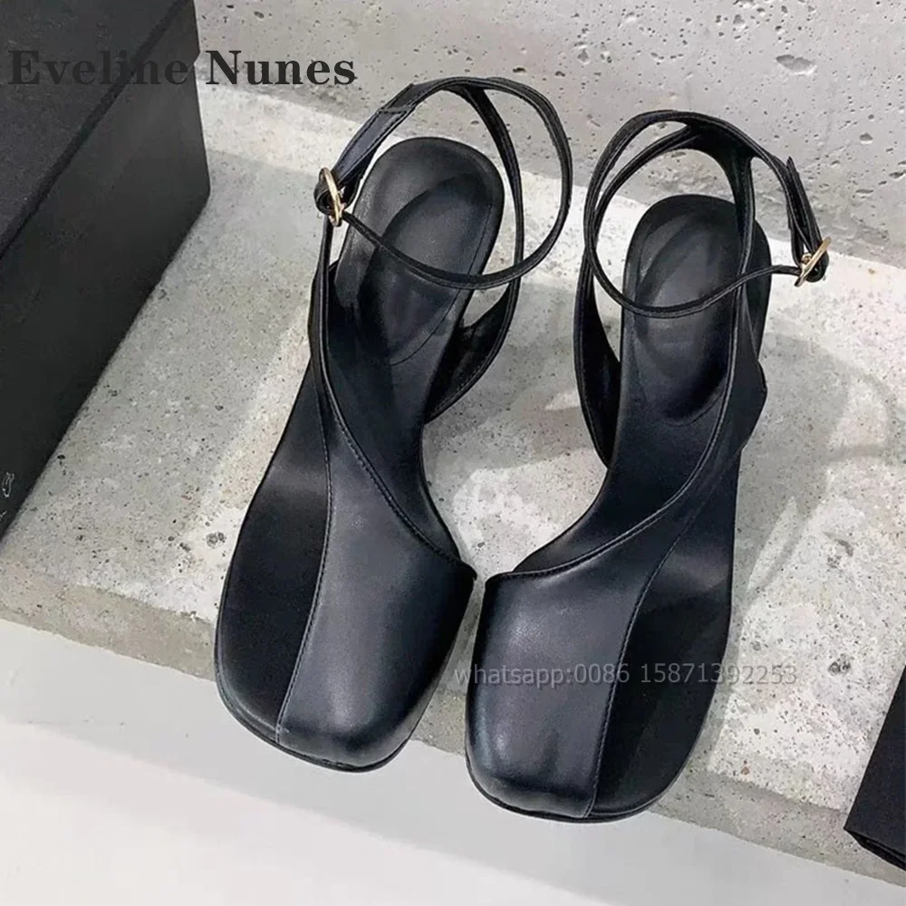 Pinch Toe Strange Style Sandals Side Air Slingback Buckle Strap Solid Women Heels One Word Belt Sexy Large Size Shoes 2024 Trend
Pinch Toe Strange Style Sandals Side Air Slingback Buckle Strap Solid Women Heels One Word Belt Sexy Large Size Shoes 2024 Trend