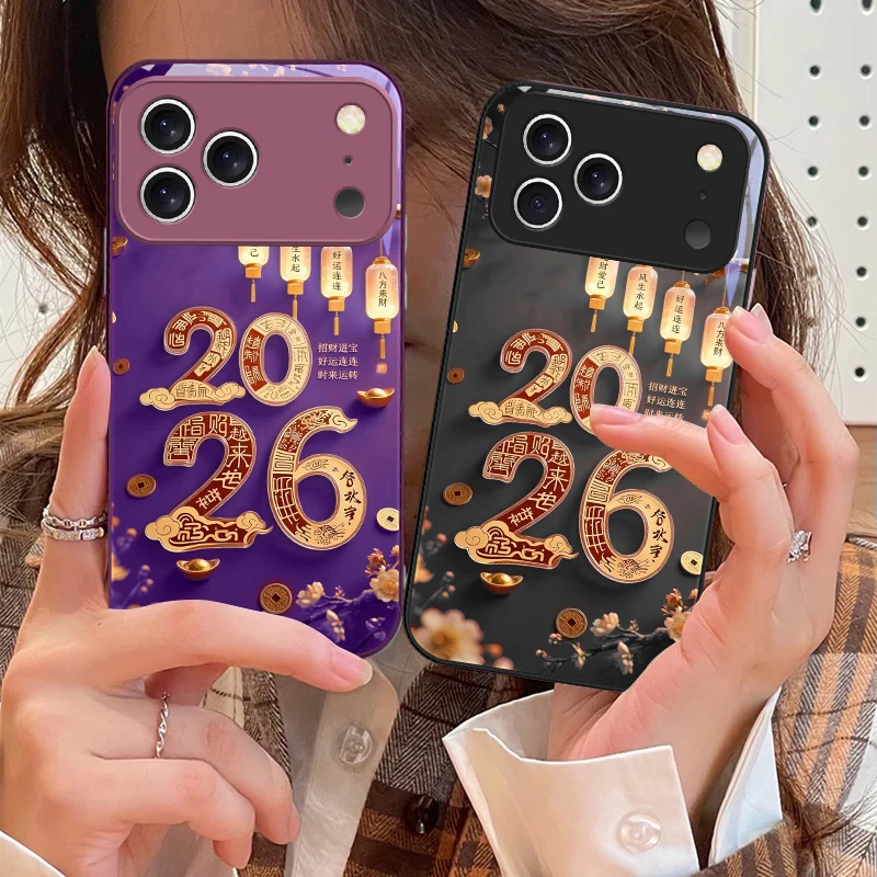 Happy New Year, 2026 For iPhone 17 Air 16 E 15 14 13 Plus 12 mini 11 17 Pro Max XR Xs Max 16E 7 8 Tempered Glass Phone Case
Happy New Year, 2026 For iPhone 17 Air 16 E 15 14 13 Plus 12 mini 11 17 Pro Max XR Xs Max 16E 7 8 Tempered Glass Phone Case