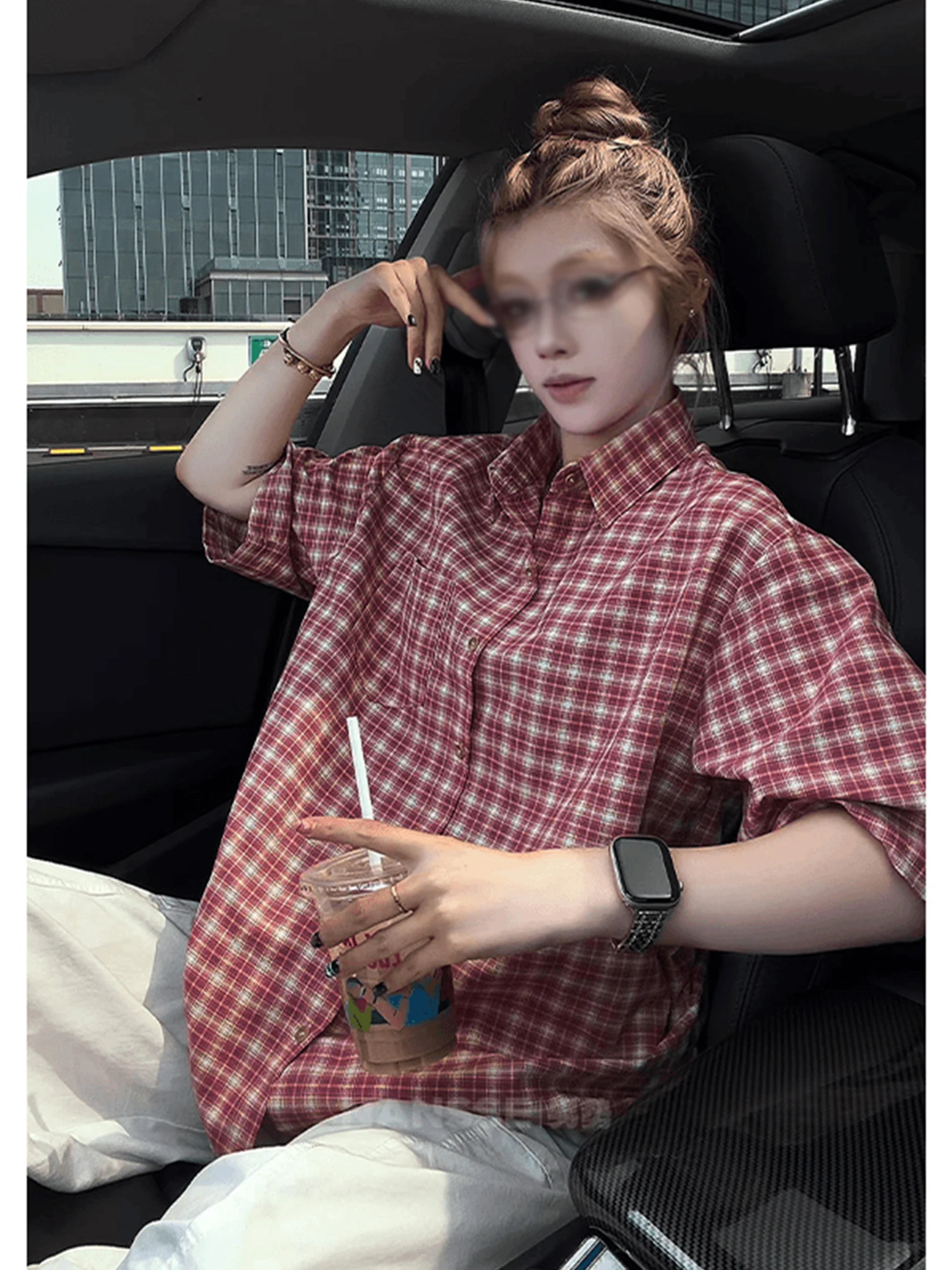 Retro Patchwork Plaid Short Sleeve Shirt Men's Summer Thin Half Sleeve Turn-down Collar Casual Style Loose Fit Breathable Ski...
Retro Patchwork Plaid Short Sleeve Shirt Men's Summer Thin Half Sleeve Turn-down Collar Casual Style Loose Fit Breathable Ski...