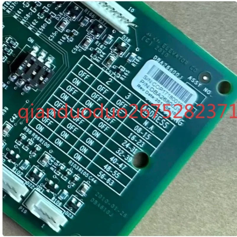Suitable for address board communication board RS32 SW1-CODING/DBA26800J1 in Otis car
Suitable for address board communication board RS32 SW1-CODING/DBA26800J1 in Otis car