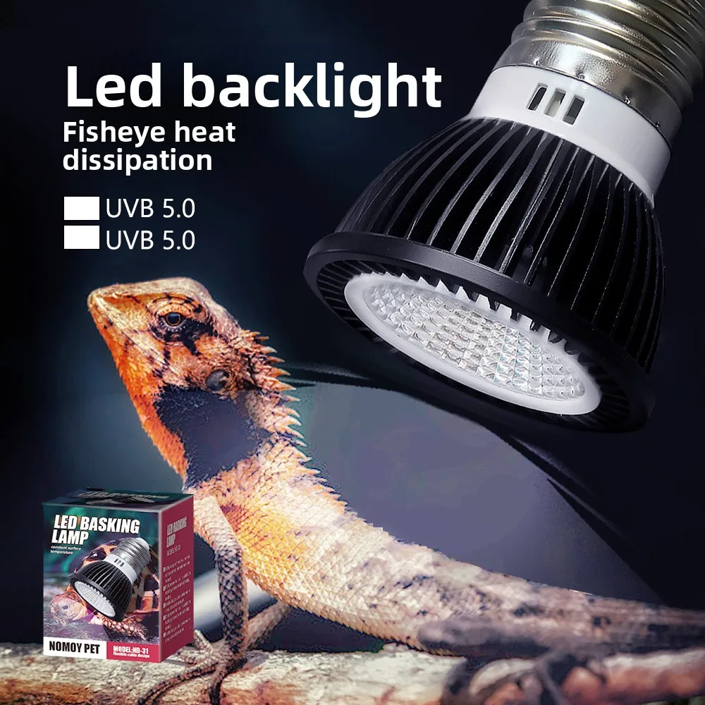 NOMOY Reptile UVB LED Basking Lamp - Full Spectrum Sun Light for Bearded Dragons & Turtles - Vitamin D3 Calcium Absorption Bulb
NOMOY Reptile UVB LED Basking Lamp - Full Spectrum Sun Light for Bearded Dragons & Turtles - Vitamin D3 Calcium Absorption Bulb