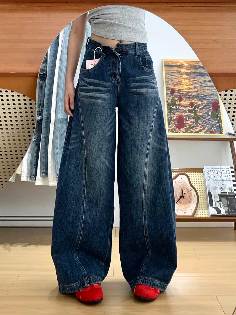 plus Size American Sle High Waist Straight Leg Jeans Women's Summer Pear ape Loose Wide Leg Pants Casual Waed Denim
plus Size American Sle High Waist Straight Leg Jeans Women's Summer Pear ape Loose Wide Leg Pants Casual Waed Denim