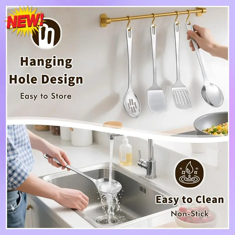 T24C Stainless Steel Spatula Kitchen Utensils Set Stainless Steel Metal Kitchen Utensils Set
T24C Stainless Steel Spatula Kitchen Utensils Set Stainless Steel Metal Kitchen Utensils Set