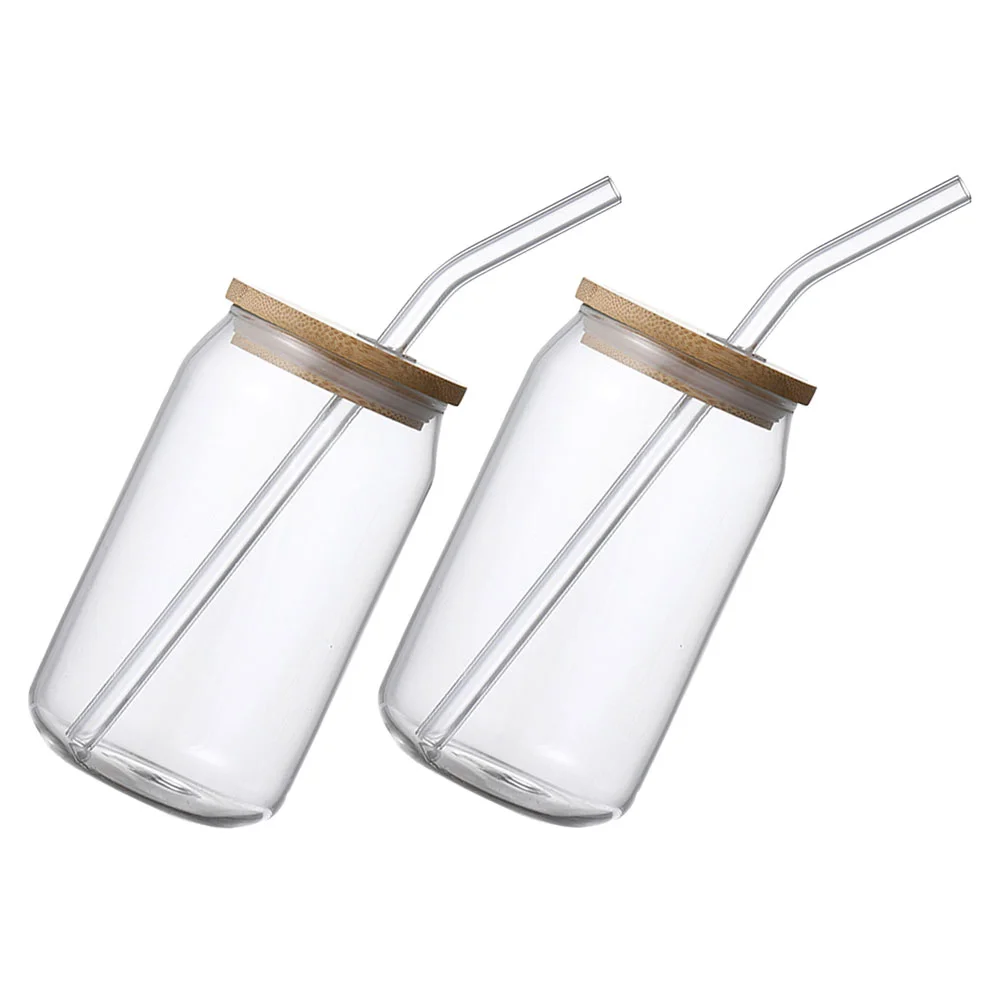 2 Pcs Straw Mug with Lid Glass Can Cup Beverage Jars Cups Drinking Glasses Water Drinkware Household Beer Bottle Milk
2 Pcs Straw Mug with Lid Glass Can Cup Beverage Jars Cups Drinking Glasses Water Drinkware Household Beer Bottle Milk