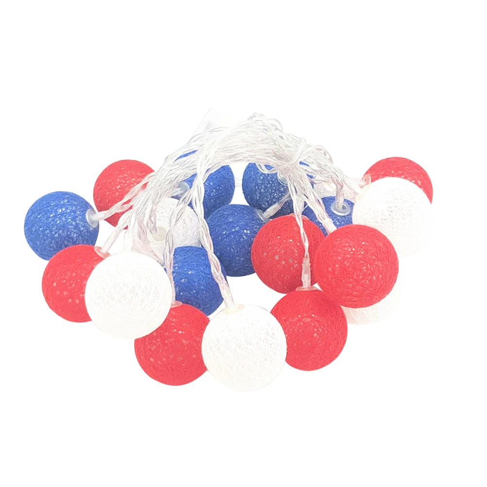 1pc Festival Lamp String Red White Blue Led Decorative Independence Day Garden Lighting Adornment Party Event National Day Round
1pc Festival Lamp String Red White Blue Led Decorative Independence Day Garden Lighting Adornment Party Event National Day Round