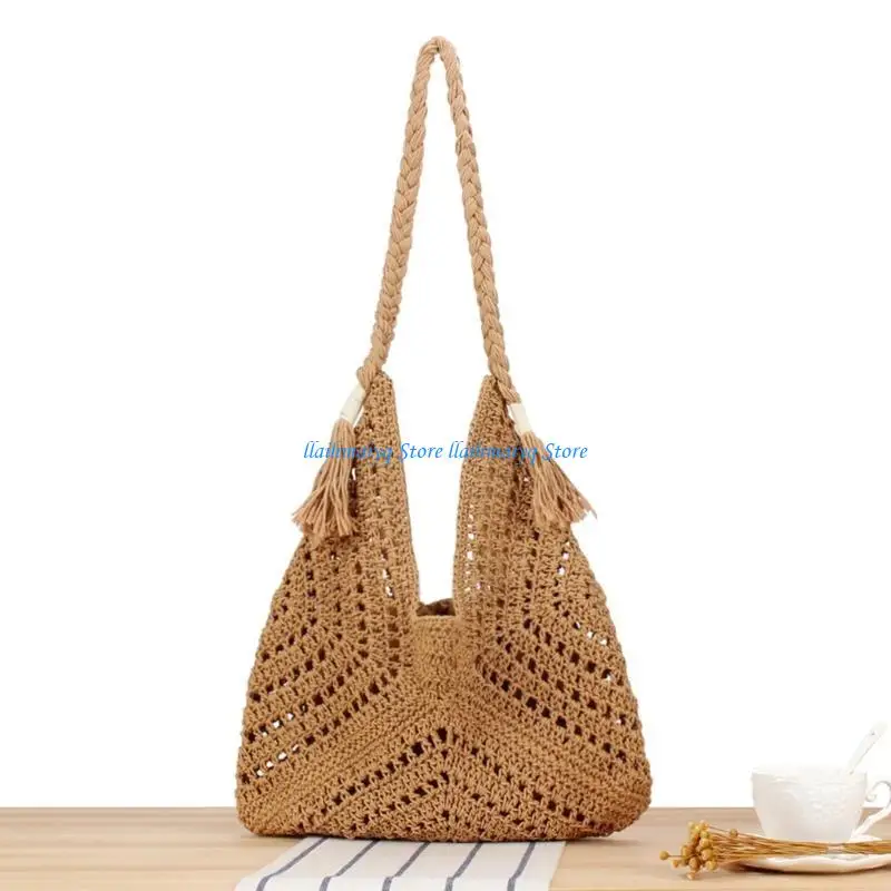 573B Women Beach Bag with Inner Bag Fashionable Casual Shoulder Bag Trend Handbag Knitted Hobo Bag Straw Everyday Bag
573B Women Beach Bag with Inner Bag Fashionable Casual Shoulder Bag Trend Handbag Knitted Hobo Bag Straw Everyday Bag