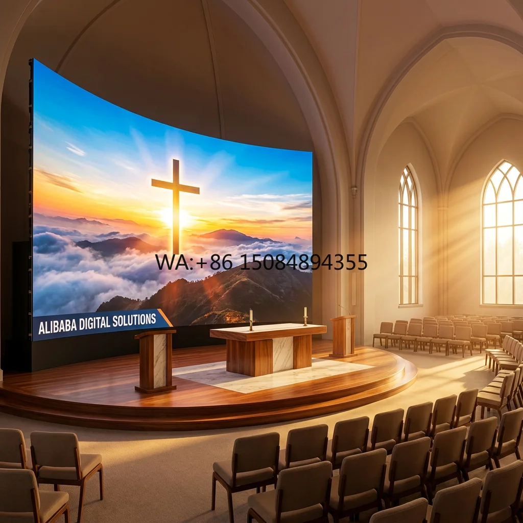 High Brightness GOB P2.5 Indoor LED Display Front Maintenance Church LED Video Wall House of Worship Large LED Screen Panel OEM
High Brightness GOB P2.5 Indoor LED Display Front Maintenance Church LED Video Wall House of Worship Large LED Screen Panel OEM