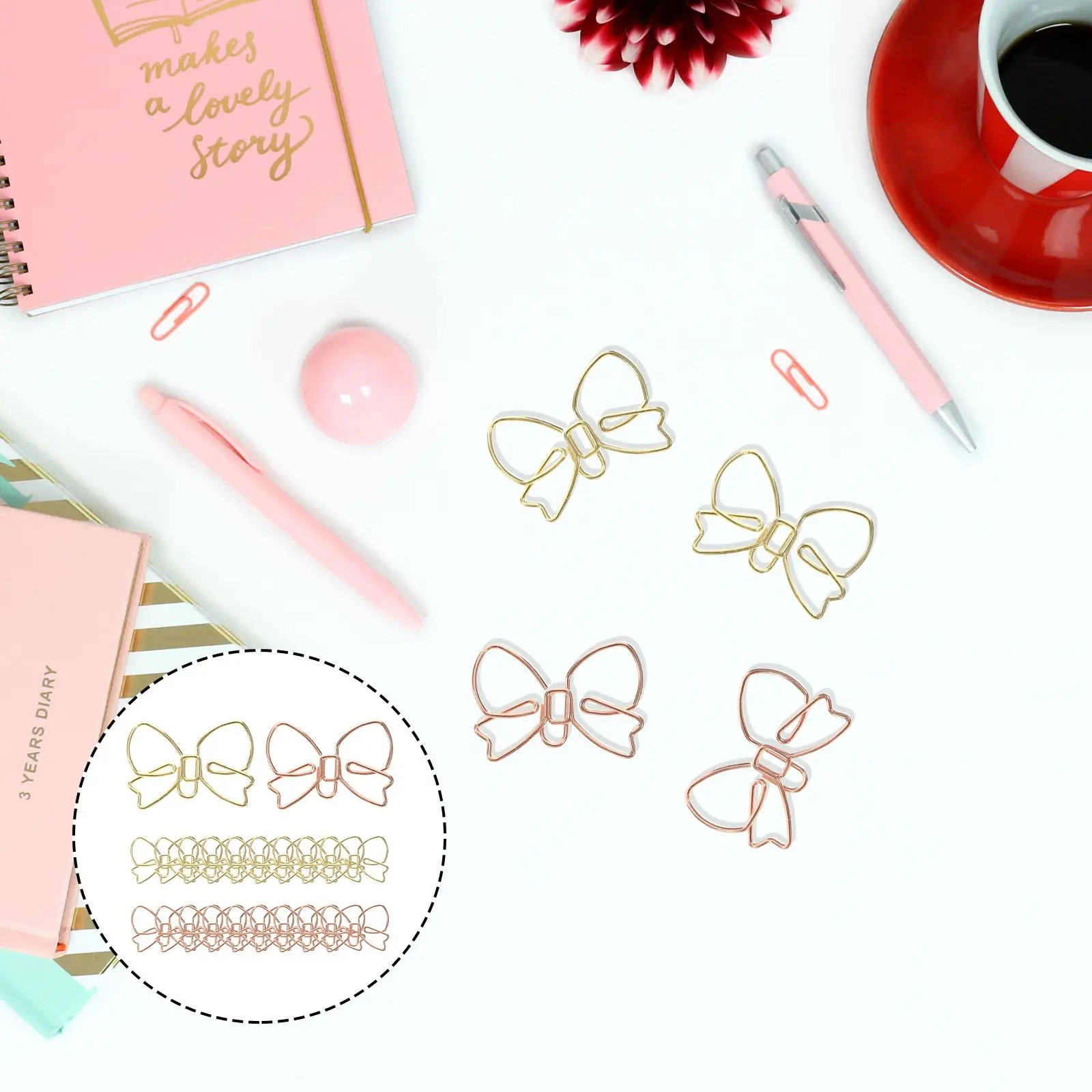 20 Pcs Bow Paper Clips Shaped Metal Paper Clips Desk Accessories Document Fixing School Office Supplies
20 Pcs Bow Paper Clips Shaped Metal Paper Clips Desk Accessories Document Fixing School Office Supplies