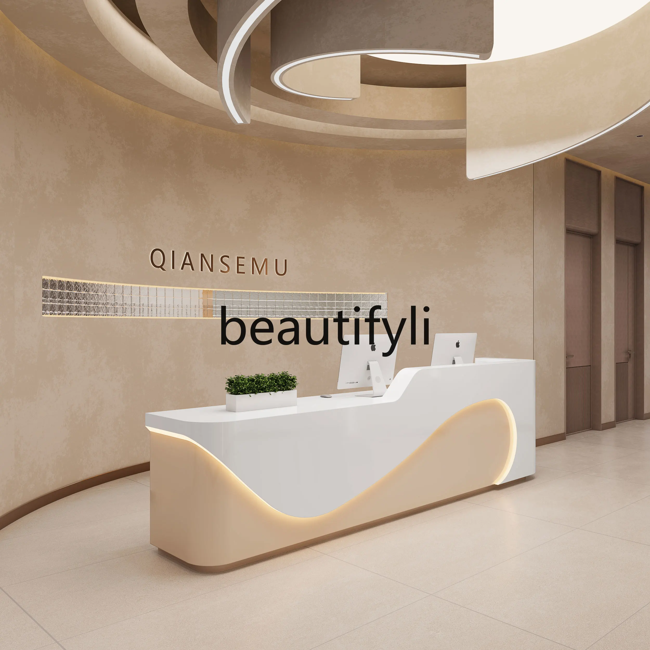 Beauty salon, reception desk Education and training institution Company bar table Painting clothing store checkout page
Beauty salon, reception desk Education and training institution Company bar table Painting clothing store checkout page