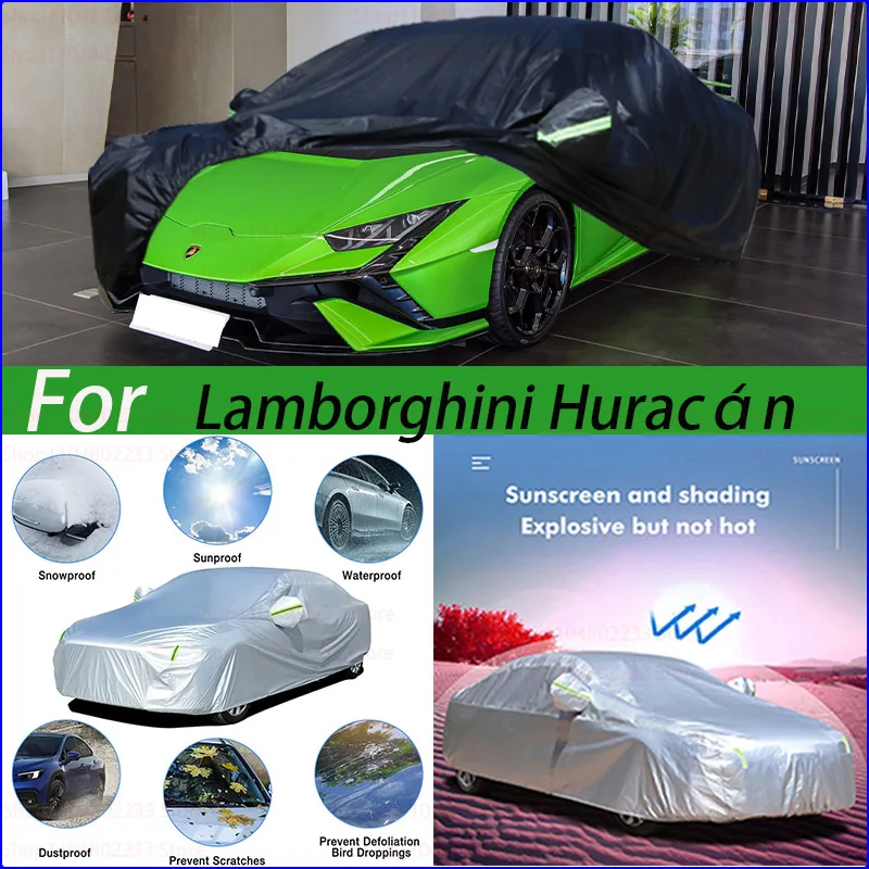 Outdoor Protection Full Car Covers Snow Cover Sunshade Waterproof Dustproof Exterior Black Car Cover for Lamborghini Huracan
Outdoor Protection Full Car Covers Snow Cover Sunshade Waterproof Dustproof Exterior Black Car Cover for Lamborghini Huracan