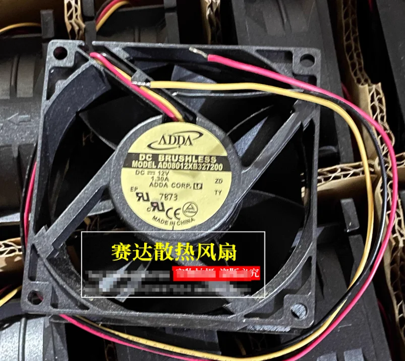 ADDA AD08012XB 327200 DC 12V 1.30A 80x80x32mm 3-проводной охлаждающий вентилятор для сервера
ADDA AD08012XB 327200 DC 12V 1.30A 80x80x32mm 3-проводной охлаждающий вентилятор для сервера