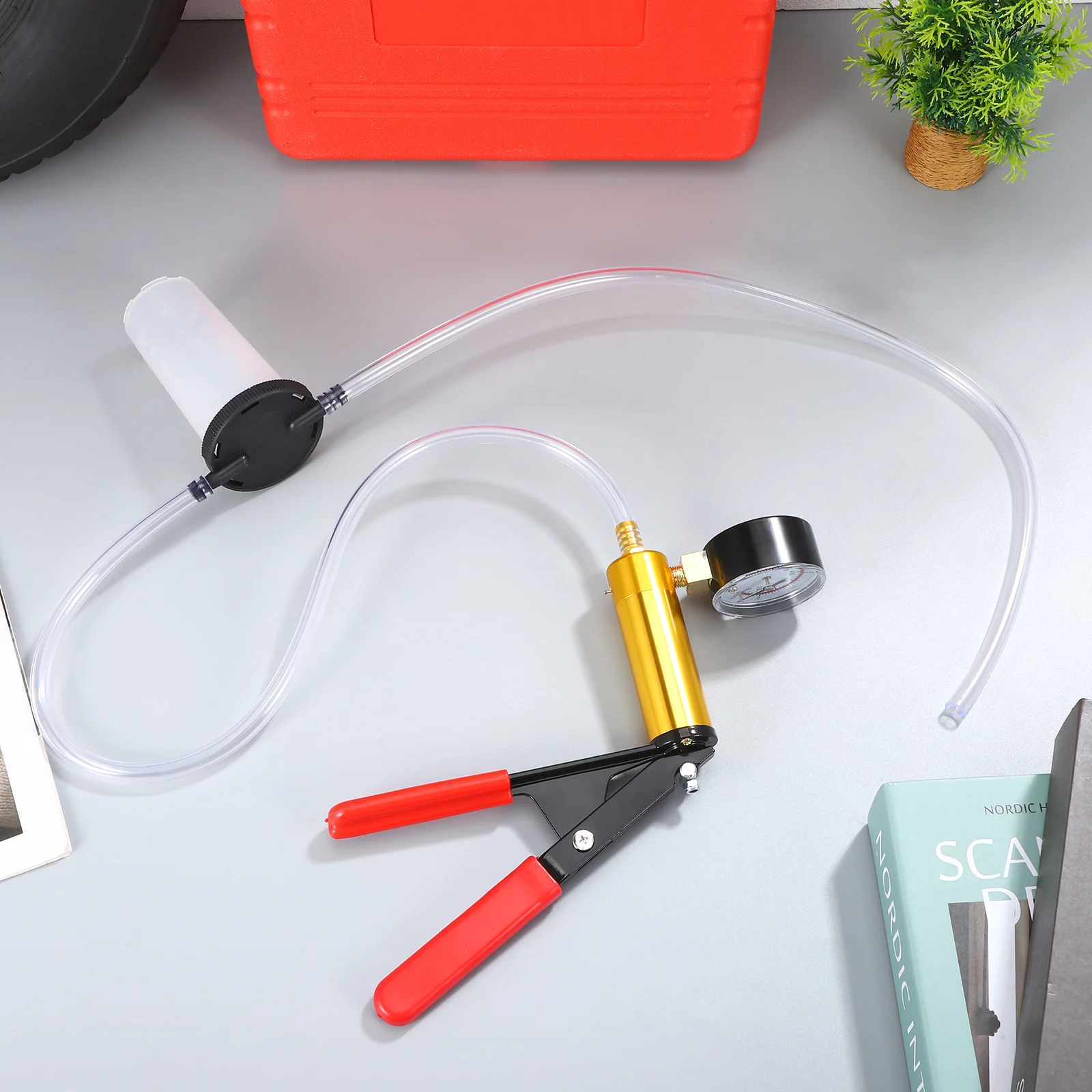 Car Manual Handheld Vacuum Pump Brake Bleeder Pressure Tester Fluid Tool Kits For PCV BARO Systems Garden Supplies
Car Manual Handheld Vacuum Pump Brake Bleeder Pressure Tester Fluid Tool Kits For PCV BARO Systems Garden Supplies