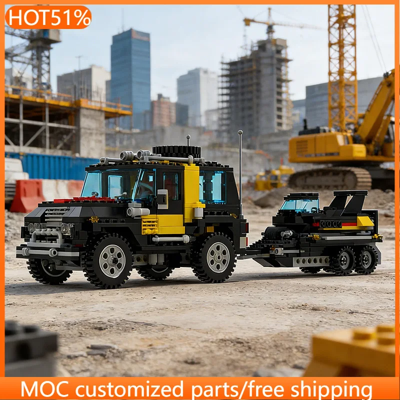 Набор из 639 деталей: Строительная техника, джип с прицепом и лодкой, модульный конструктор MOC, популярный дизайн, игрушка для самостоятельной сборки, подарок
Набор из 639 деталей: Строительная техника, джип с прицепом и лодкой, модульный конструктор MOC, популярный дизайн, игрушка для самостоятельной сборки, подарок