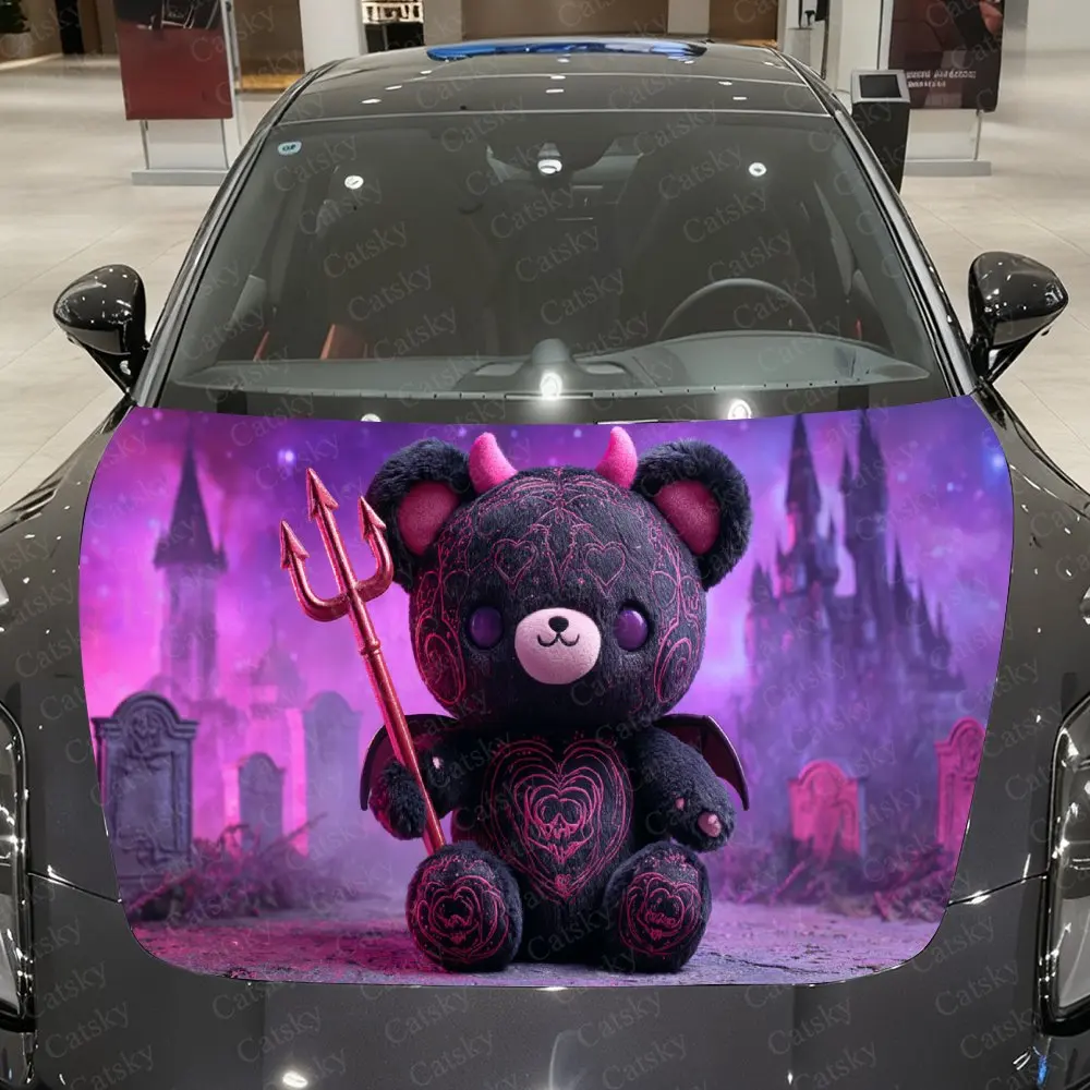 Cute Bear Holding Trident Car Vinyl Wrap, PVC Waterproof Car Hood Sticker, Self-Adhesive Scratch-Resistant Stickers
Cute Bear Holding Trident Car Vinyl Wrap, PVC Waterproof Car Hood Sticker, Self-Adhesive Scratch-Resistant Stickers