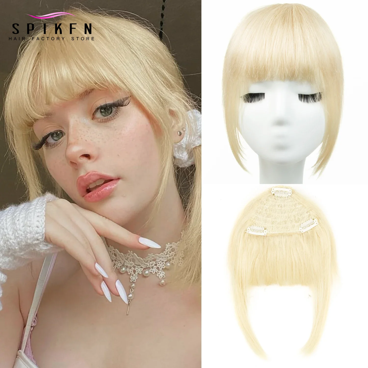 Honey Blonde 3D Blunt Cut Clip-In Bangs Human Hair Pieces Natural Staight Hair Bangs Clips in Fringe Bangs Hairpiece for Women
Honey Blonde 3D Blunt Cut Clip-In Bangs Human Hair Pieces Natural Staight Hair Bangs Clips in Fringe Bangs Hairpiece for Women