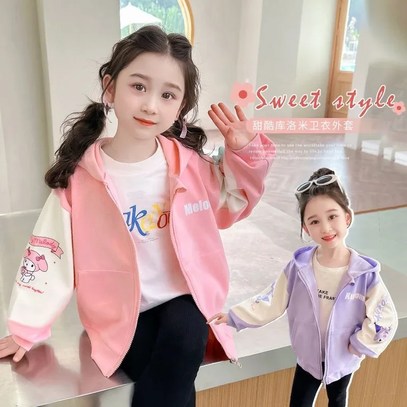 Sanrio Kuromi My Melody Children Coat Girl Heart Cartoon Cute Anime Hooded Baby Fashion Long Sleeve Jacket Top Tide Gift for Kid
Sanrio Kuromi My Melody Children Coat Girl Heart Cartoon Cute Anime Hooded Baby Fashion Long Sleeve Jacket Top Tide Gift for Kid