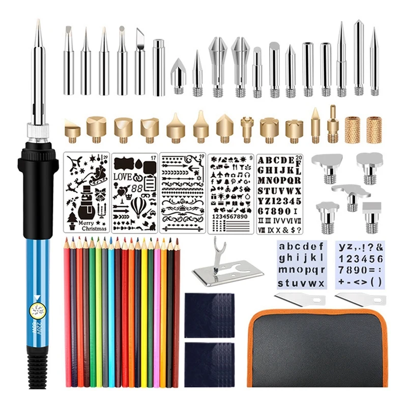 A21I-Electric Soldering Iron, 60W Engraving Pen Woodburner Flipping Word Embossing Pyrography Tool Craft Set Euplug EU Plug
A21I-Electric Soldering Iron, 60W Engraving Pen Woodburner Flipping Word Embossing Pyrography Tool Craft Set Euplug EU Plug