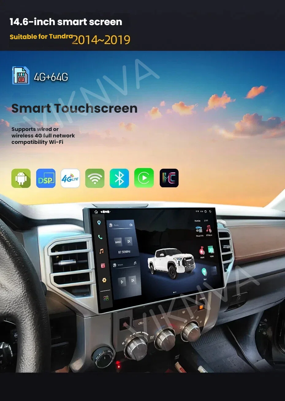 14,6-дюймовый мультимедийный GPS-экран с Android 13 и CarPlay для Toyota Tundra Sequoia 2014-2024 годов выпуска
14,6-дюймовый мультимедийный GPS-экран с Android 13 и CarPlay для Toyota Tundra Sequoia 2014-2024 годов выпуска
