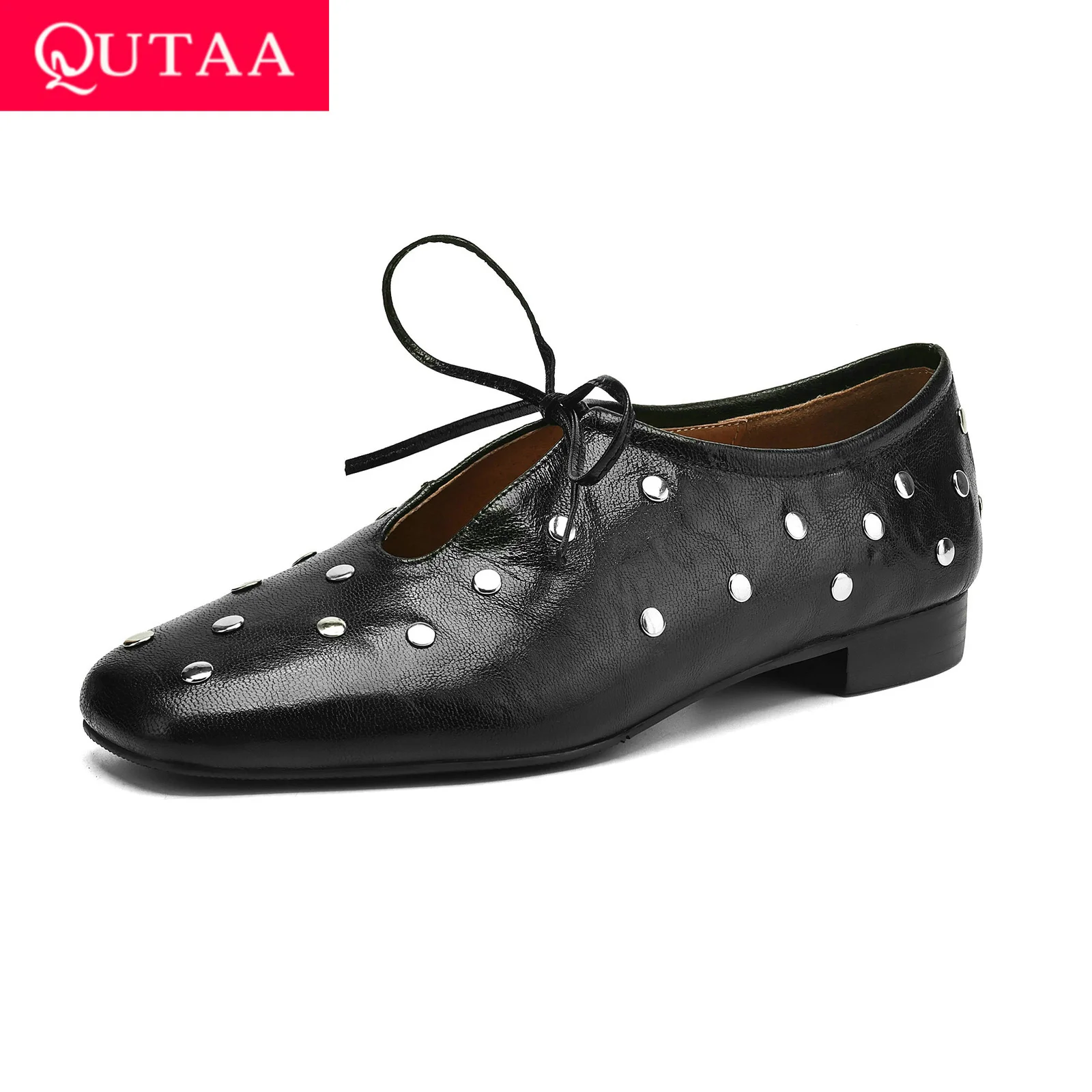 QUTAA 2025 Fashion Women Shoes Flats Heels Mary Jane Spring Casual Rivets Ballet Summer Pointed Pumps Shoes Woman Size 34-39
QUTAA 2025 Fashion Women Shoes Flats Heels Mary Jane Spring Casual Rivets Ballet Summer Pointed Pumps Shoes Woman Size 34-39