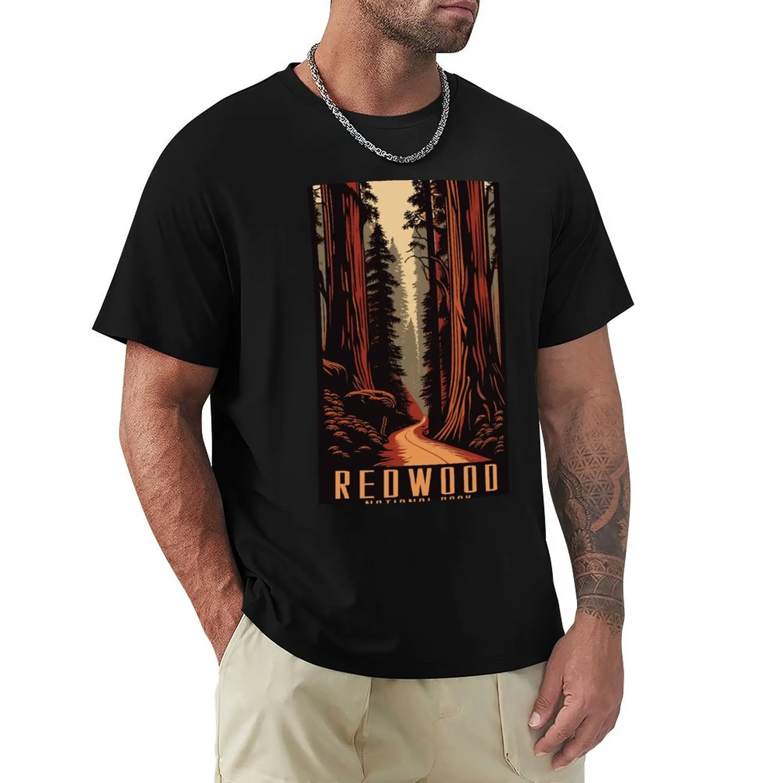 redwood national park, souvenir, california, hiking, vintage T-Shirt Everyday Wear Basic Short Sleeve Top
redwood national park, souvenir, california, hiking, vintage T-Shirt Everyday Wear Basic Short Sleeve Top