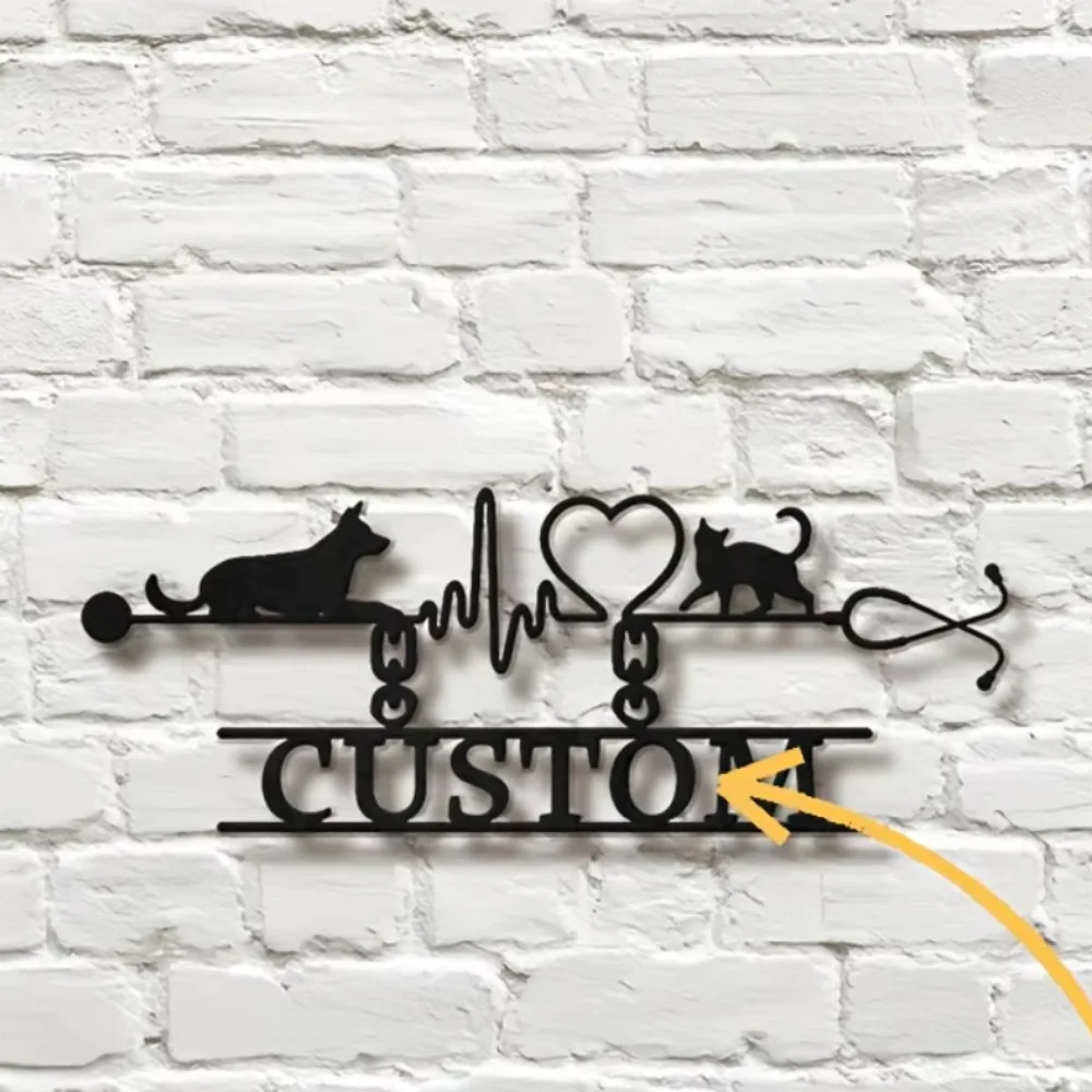 Exclusive Custom Animal Hosp. Metal Art. Glamorous Art Deco. Ideal for Vet Clinics & Pet Decor.
Exclusive Custom Animal Hosp. Metal Art. Glamorous Art Deco. Ideal for Vet Clinics & Pet Decor.