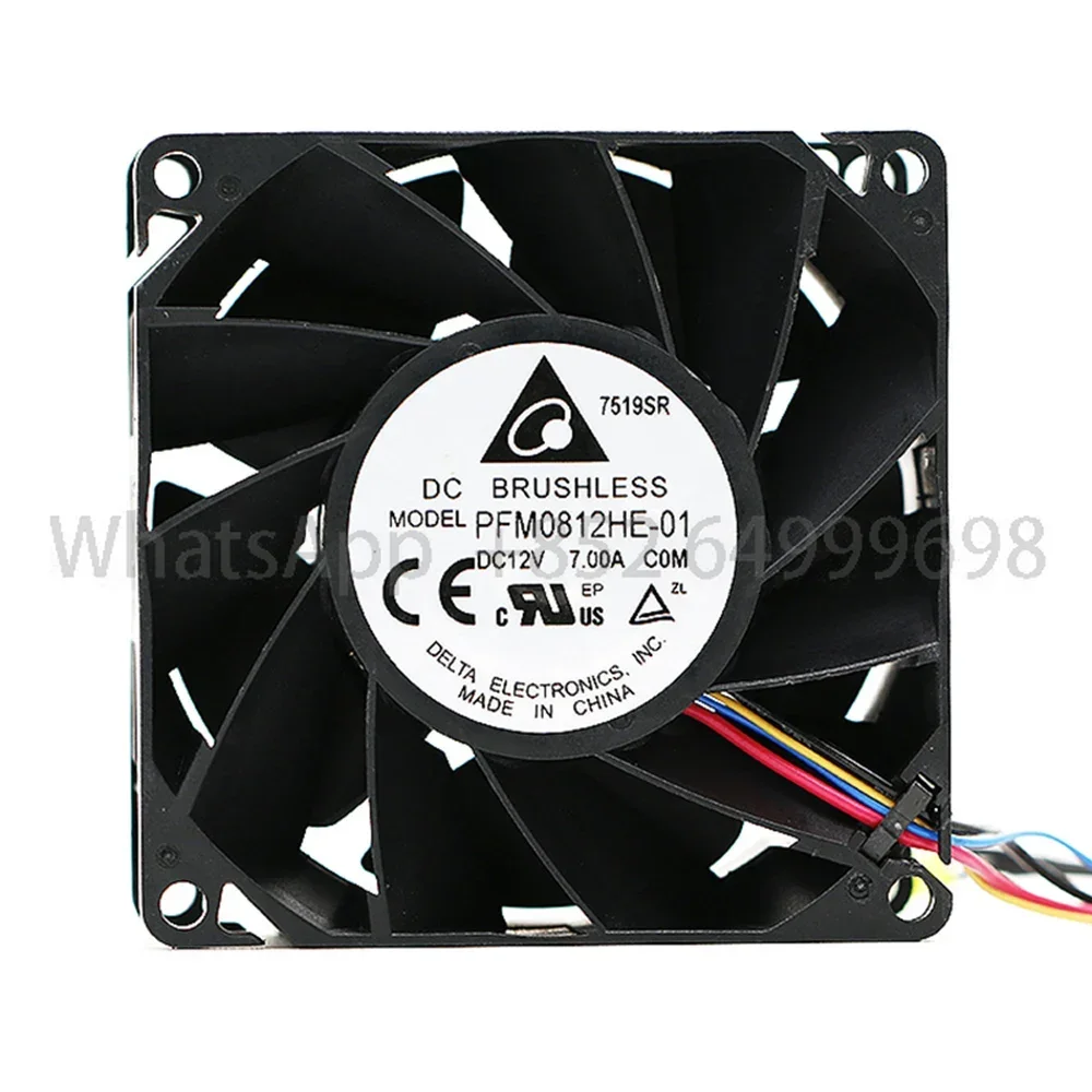 Новинка для delta PFM0812HE-01 A01 DC 12 В 7,00 А 80x80x38 мм 8038 Серверный мощный осевой вентилятор охлаждения
Новинка для delta PFM0812HE-01 A01 DC 12 В 7,00 А 80x80x38 мм 8038 Серверный мощный осевой вентилятор охлаждения