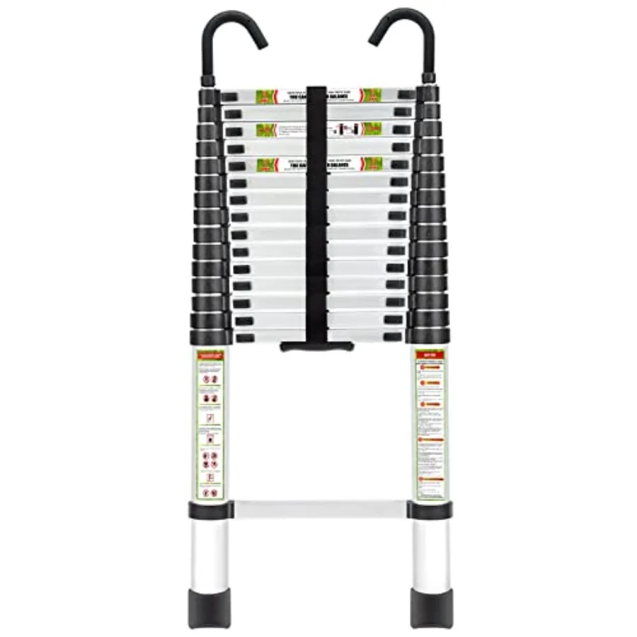 Telescopic Ladder 20.34FT Aluminum Telescoping Ladder with Stable Hook and Non-Slip Feet Portable Extension Ladder for Househol
Telescopic Ladder 20.34FT Aluminum Telescoping Ladder with Stable Hook and Non-Slip Feet Portable Extension Ladder for Househol
