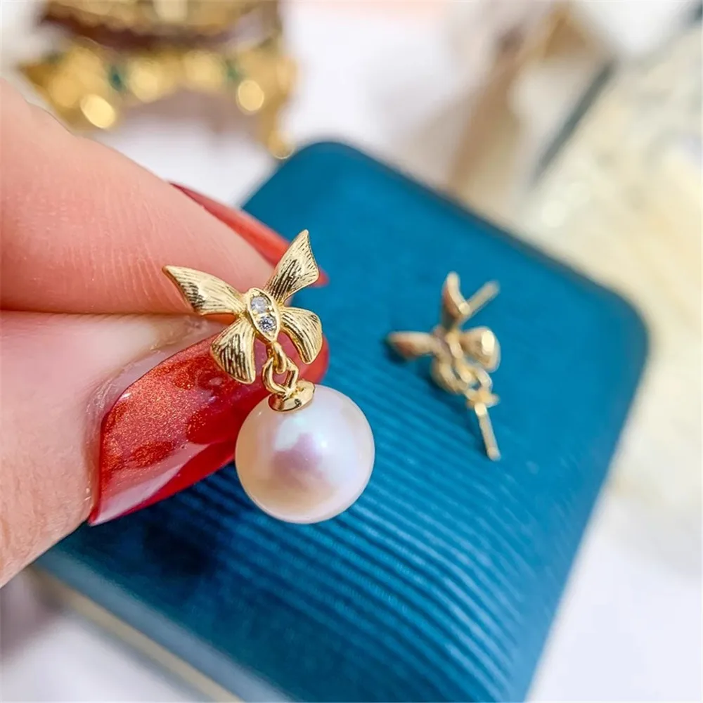 DIY Pearl Accessories S925 Sterling Silver Stud Earrings Butterfly Silver Earrings Tray Fit 7-10mm Round Oval Beads E242
DIY Pearl Accessories S925 Sterling Silver Stud Earrings Butterfly Silver Earrings Tray Fit 7-10mm Round Oval Beads E242
