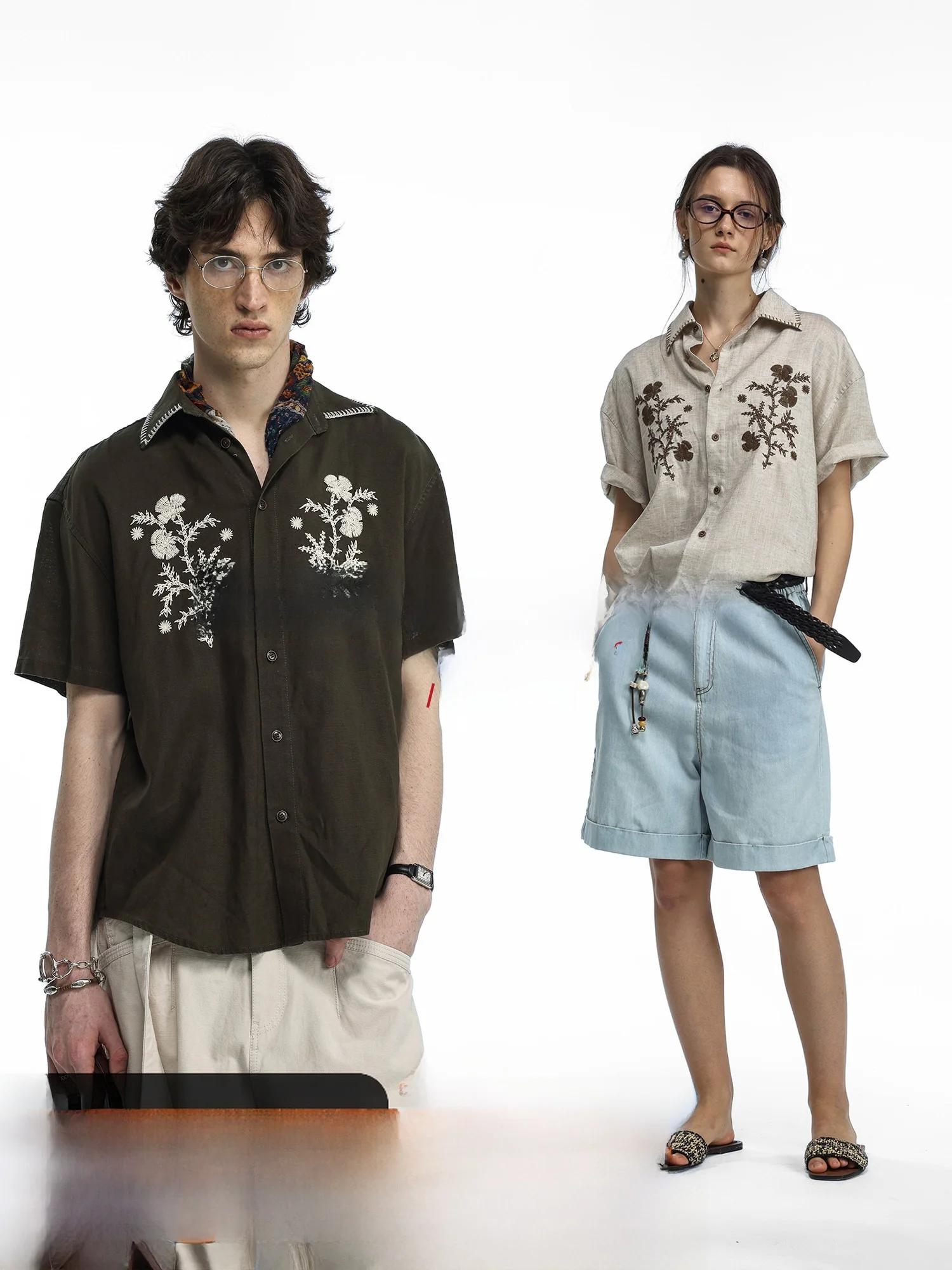Heavy Embroidery Mixed Fibre Linen Shirt Fashion Urban Style Short Sleeve Casual Shirt for Youth Commute Style Open Cardigan
Heavy Embroidery Mixed Fibre Linen Shirt Fashion Urban Style Short Sleeve Casual Shirt for Youth Commute Style Open Cardigan