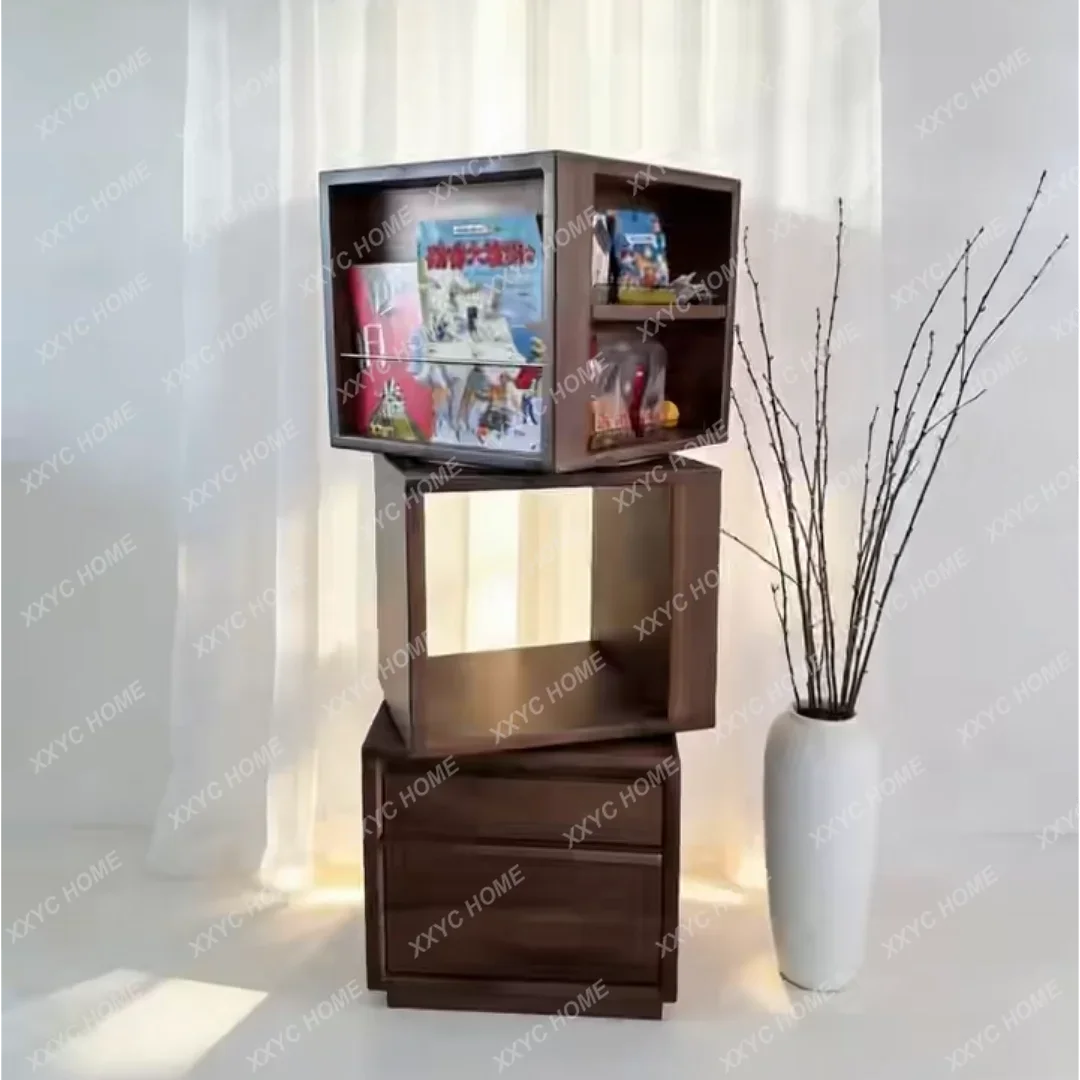 YDXNew chinoiserie black walnut rotating bookshelf solid wood bookcase
YDXNew chinoiserie black walnut rotating bookshelf solid wood bookcase