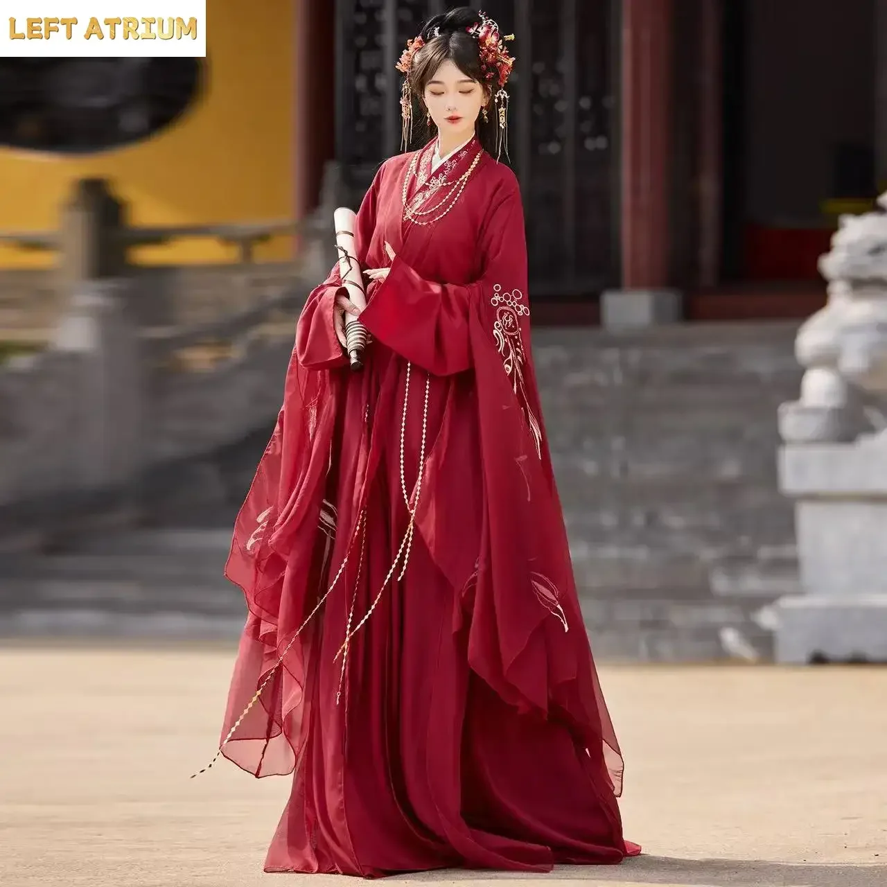 Red Chinese National Style Hanfu Men Women Traditional Cross Collar Costume Ancient Martial Fairy Suit Halloween Cosplay Clothes
Red Chinese National Style Hanfu Men Women Traditional Cross Collar Costume Ancient Martial Fairy Suit Halloween Cosplay Clothes
