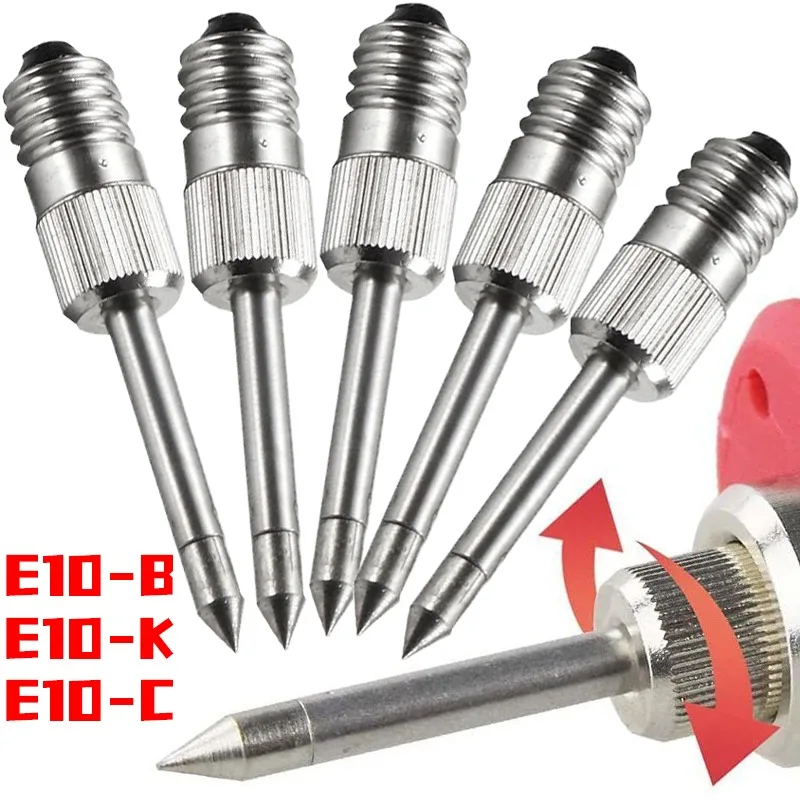 1-10pcs USB Welding Soldering Tips Iron Head Replacements Threaded Soldering Tip Fits E10 Interface Soldering Iron Tools
1-10pcs USB Welding Soldering Tips Iron Head Replacements Threaded Soldering Tip Fits E10 Interface Soldering Iron Tools