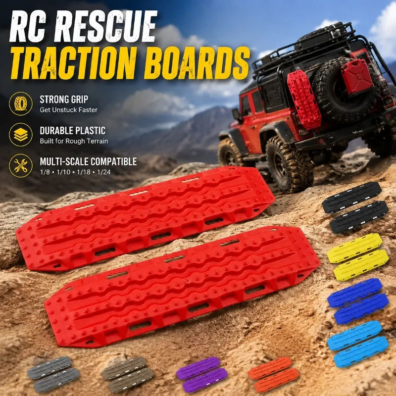 2Pcs RC Crawler Recovery Sand Boards Traction Mat Anti-skid Plate for 1/10 Axial SCX10 TRX4 TRX4M SCX24 RC Car Decoration
2Pcs RC Crawler Recovery Sand Boards Traction Mat Anti-skid Plate for 1/10 Axial SCX10 TRX4 TRX4M SCX24 RC Car Decoration